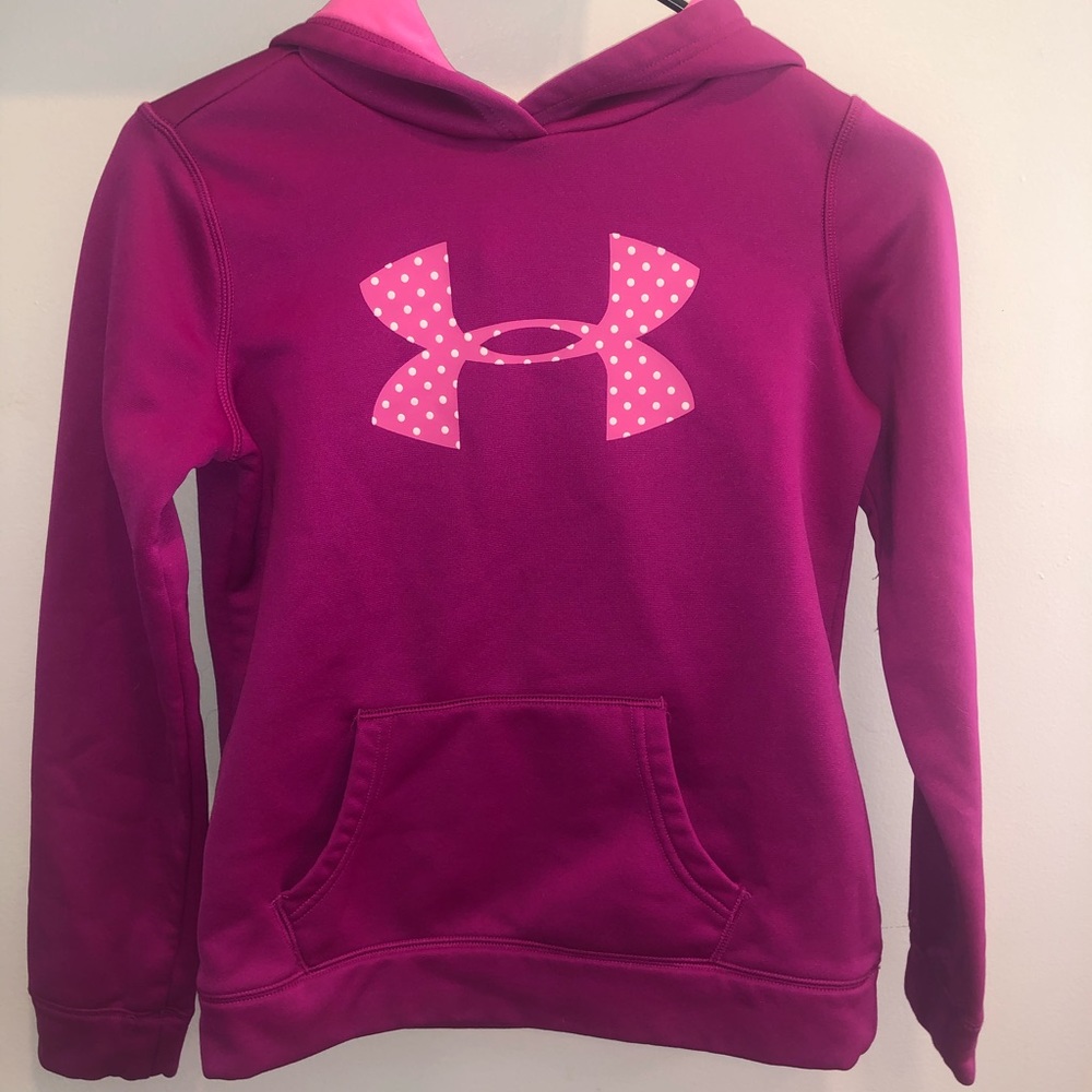 youth medium, girls purply Under Armour sweatshirt